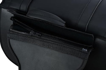 Vance Touring Elite Studded Motorcycle Saddlebags 30L PVC Water-Resistant Compatible with Sportster Dyna Softail Touring Models Vstar Shadow Wide Glide (Touring Elite, Studded)