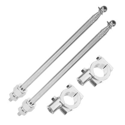 2pcs Motorcycle Flagpole Handlebar Mount Portable Safety Flag Pole for Sturdy and Design for Enhanced Visibility and Easy Installation