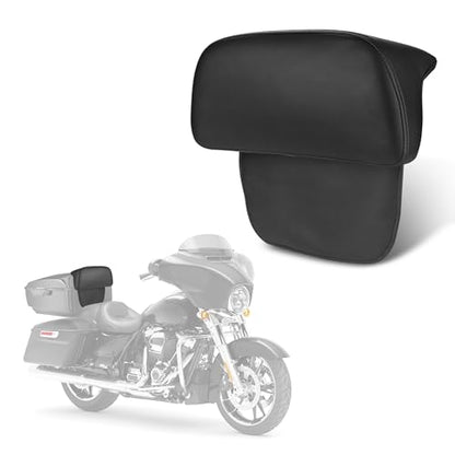 Goldfire Rear Trunk Backrest Pad Razor Chopped Backrest Pad Tour Pack Backrest Pad Fit for Harley Touring Models 2014-2025 Road King Street Glide Electra Glide, Black - color: Black