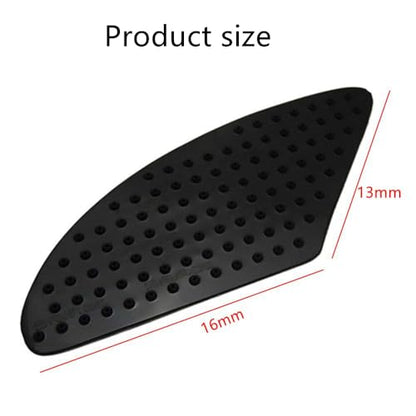 Motorcycle Universal Gas Tank Pad Gas Fuel Knee Grip Decal Protector Traction Side Pads Compatible with 1000RR Z1000 FZ1 R6 and More Black - color: Black
