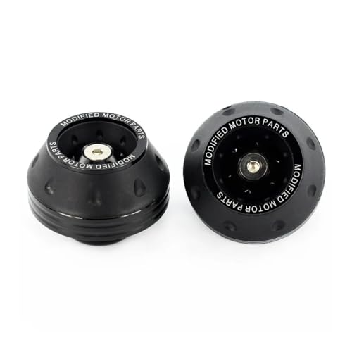 Motorcycle Frame Slider 4PCS Universal Motorcycle Wheel Protection Crash Cups Colorful Motorbike Protector Damping Moto Accessories - color: Black x2