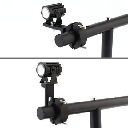 Windance Pack of 2, Light Bar Mounting Bracket, Foglight Clamp Auxiliary Light Fork Tube Clamps for Motorcycle Bicycle Scooter Mountain Bike ATV UTV (Large) - size: Large