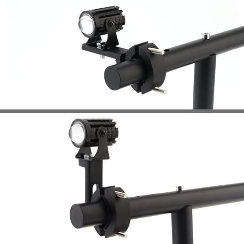 Windance Pack of 2, Light Bar Mounting Bracket, Foglight Clamp Auxiliary Light Fork Tube Clamps for Motorcycle Bicycle Scooter Mountain Bike ATV UTV (Medium) - size: Medium