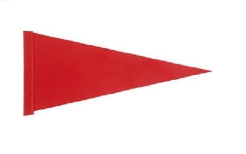 5 pk. Red Pennant 1/2" Sleeve Replacement Safety Flag ATV Bicycle Motorcycle Razor UTV …