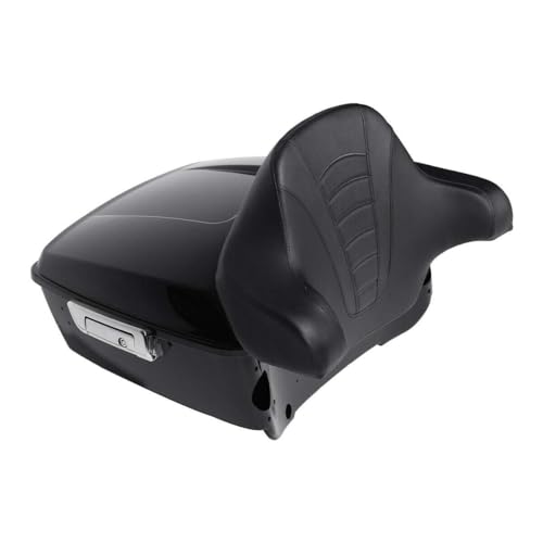 TCMT ABS King Motorcycle Tour Trunk Backrest Fit For Harley 2014-2025 Touring CVO Road King Road Glide Street Glide Electra Glide Ultra Limited Pack - color: Style A