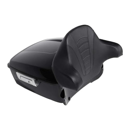 TCMT ABS King Motorcycle Tour Trunk Backrest Fit For Harley 2014-2025 Touring CVO Road King Road Glide Street Glide Electra Glide Ultra Limited Pack - color: Style A