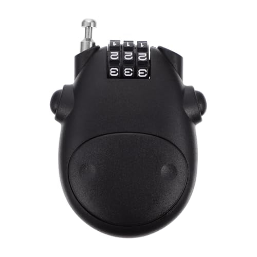 Garneck Steel Wire Cable Helmet Lock Digit Password Waterproof Anti-Theft Bike Lock for Electric Scooter and Motorcycle Security Lightweight for Outdoor Use