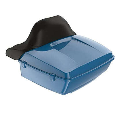 Moto Onfire Billiard Teal Tour Trunk Luggage Latches Hinges Fit for AB Harley Touring Razor Chopped King Tour Trunk Luggage - color: Billiard Teal