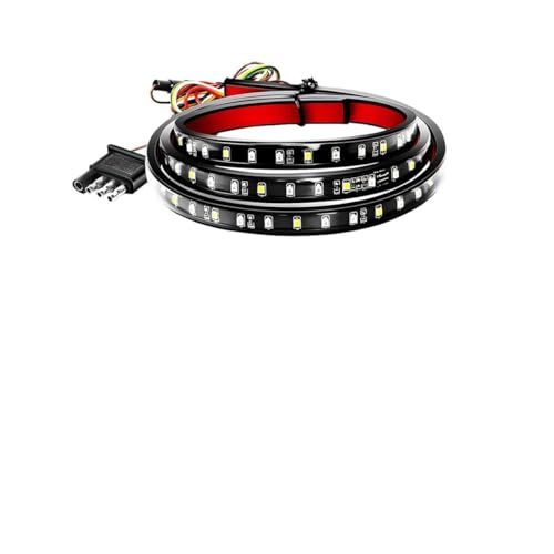 59" Truck Tailgate Light Strip, 108 LED 4 Function Vihicle Single Row Brake Running Turn Signal Light Rear Lighting Bar, Pickup Tail Strip Reverse Lamp, Universal for Trailer Truck Pickup - size: Single 1.5M