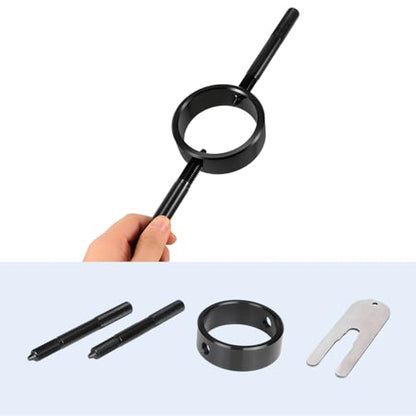 Zpana Motorcycle Fork Spring Compressor Tool Kit, 2PCS/Set Metal Motorbikes Radial Pin Spanner Cartridge Rod Holding Tool, Motor Fork Maintenance Set for Most Upside Down Street Bike