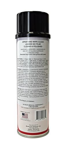 BullSnot! VizaBull Rocket Spray Glass Cleaner Windshield Glass Cleaner Truck Cleaning Supplies 19oz Spray Reaches Up To 12ft