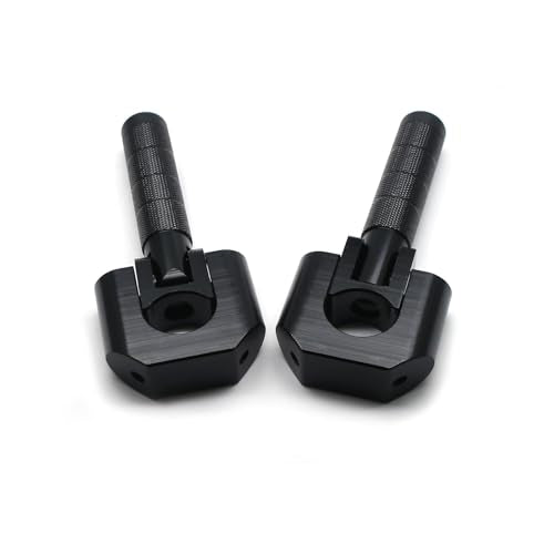 MZS Motorcycle Highway Pegs 7/8"-1.25" Adventure Highway Foot Peg Universal Foldable CNC Short Mount Compatible with KLR 650 DR650 Tenere Vstorm 300X 390 790 890 R1200GS Dual for 22mm-32mm Crash Bar