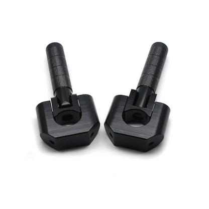 MZS Motorcycle Highway Pegs 7/8"-1.25" Adventure Highway Foot Peg Universal Foldable CNC Short Mount Compatible with KLR 650 DR650 Tenere Vstorm 300X 390 790 890 R1200GS Dual for 22mm-32mm Crash Bar