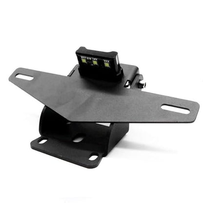 Motorcycle License Plate Bracket Mount Holder with Light Adjustable License Plate Frame Fender Eliminator with LED Light Tail Tidy Device Fit for KTM Duke 125 200 250 390 2017-2019