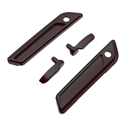 Advanblack Saddlebag Latches Covers, Lid Lifters Levers Fit for 2014+ Harley Touring Hard Saddlebags - Billiard Burgundy - color: Billiard Burgundy