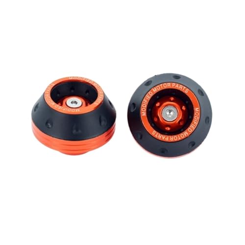 Universal Motorcycle Wheel Protection Crash Pad Motorbike Crash Protectors(2Pcs Orange) - color: 2Pcs Orange