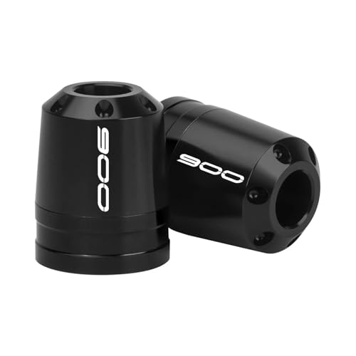 End Plugs Sliders Motorcycle Bar End Sliders for K&AWASAKI Z900 Bar End Weights Protectors Handlebar Sliders CNC Aluminium Accessories - color: Black