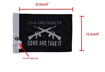 Durable Motorcycle Flag Come And Take It 6 x 9 Inch - color: Come & Take It, size: 6X9