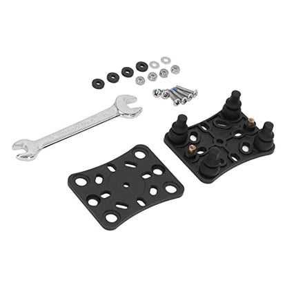 Motorcycle Mobile Phone Holder with Vibration Dampening for ATV UTV Off Road Riding, 1PCS, Made of Nylon, Silicone & Stainless Steel, Black