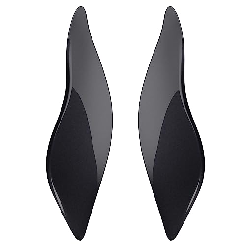 Advanblack Black Pearl Side Wings Air Deflectors, Fairing Side Wing Windshield, Fairing Side Shield, Adjustable Wind Deflectors, Compatible for Harley Touring Street Electra Glide 2014-2023 - color: Black Pearl