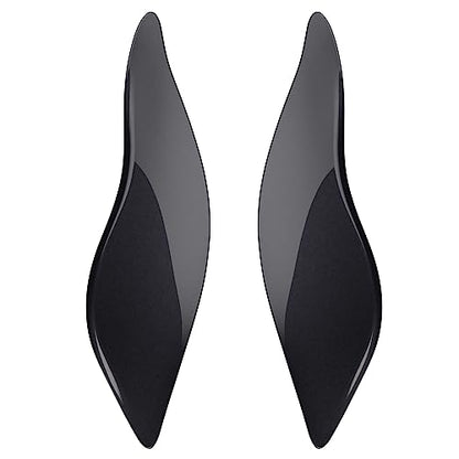 Advanblack Black Pearl Side Wings Air Deflectors, Fairing Side Wing Windshield, Fairing Side Shield, Adjustable Wind Deflectors, Compatible for Harley Touring Street Electra Glide 2014-2023 - color: Black Pearl