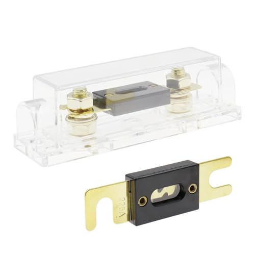 8Pcs ANL Fuse Holder Automotive Heavy Duty Fuse Block Replacement with Clear Insulated Cover for Car Audio System Amplifier Inverter CFH-ANL-QTM1 - color: CFH-ANL-QTM1