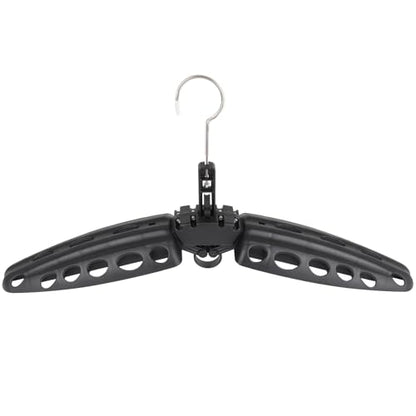 Wetsuit Hanger, Gimilife Surfing & Scuba Diving Accessory, Perfect to Dry Wetsuit Drysuit Life Jacket or BCD, Quick Dry Foldable & Vented Dryer for Wetsuite Dry Suit（1 PCS ） - color: Black