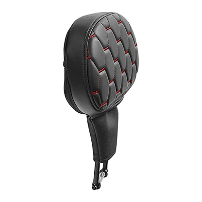 C.C. RIDER Driver Rider Backrest Fit for Harley Touring Road King Street Glide Road Glide Electra Glide and Tri Glide Models 2009-2023 2009-2023 - color: Rider Backrest 16#Red Stitching