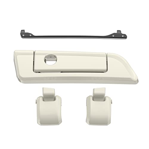 Moto Onfire Birch White Tour Trunk Luggage Latches Hinges Fit for AB Harley Touring Razor Chopped King Tour Trunk Luggage - color: Birch White