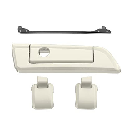 Moto Onfire Birch White Tour Trunk Luggage Latches Hinges Fit for AB Harley Touring Razor Chopped King Tour Trunk Luggage - color: Birch White