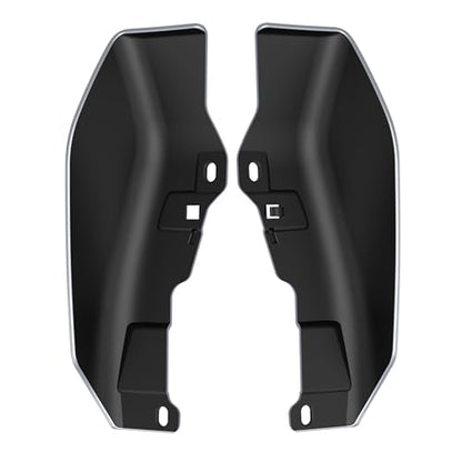 Mid Frame Air Deflectors Heat Shield Fit for Harley Touring 2009-2026 Baracuda Sliver - color: Baracuda Sliver