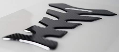 Real Carbon Look, Fuel Gas Tank Cap, Protector Pad, Tank Pad Decal Stickers, Tank Protector with Keychain for CBR600RR 2003-2015 CBR1000RR 2004-2015, 3PCS Per Set (SILVER)