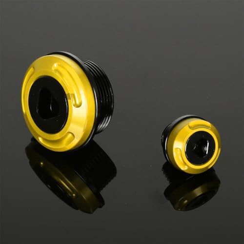 Monkey Engine Crankcase Cover Plugs Compatible with Monkey 125 GROM CT125 DAX 125 CNC Motorcycle Accessories Crankcase Hole Plug (Gold) - color: Gold3