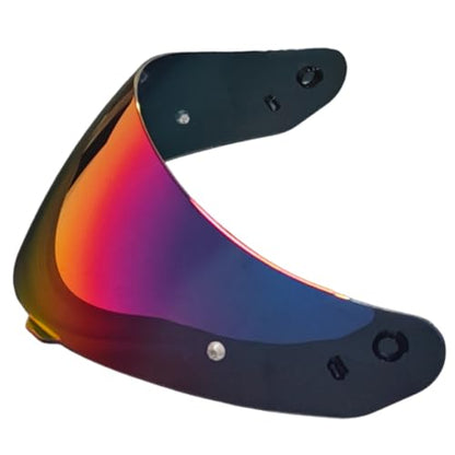 C91 Helmet Shield Replacement,HJ-17 Motorcycle Helmet Visor Compatible with HJC C91/C90/C91N/CL-MAX 2/CL-MAX 3/is-MAX 2/is-MAX BT/SY-MAX 3(Revo Rose Red) - color: Revo Rose Red