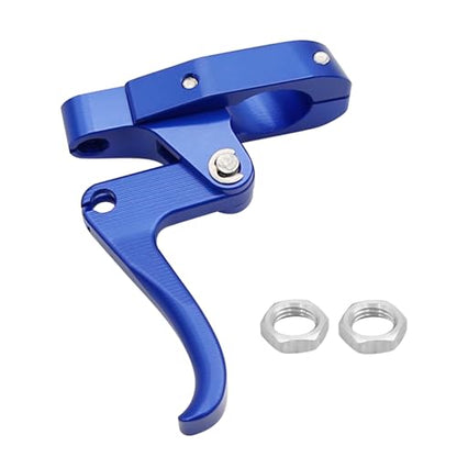 CNC Finger Throttle Clutch Lever 7/8" Handlebar Motorcycle Replacement for Wave Runner (Blue) - color: Blue