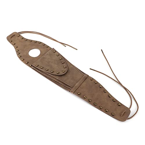 HERCHR Fuel Tank Panel Cover Bag, Motorcycle Gas Tank Pouch Bag PU Leather Pad Motorcycle Oil Fuel Tank Cover for XL 883 1200 48(Bronze Rivet Edge) - color: Bronze Rivet Edge