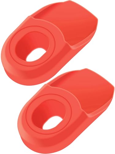 Bike Crank Boot Protectors MTB Arm Protectors for Bicycle Cranks Anti-Friction Rubber for Mountain,Road Bike-1 Pairs - color: Red-1 Pairs