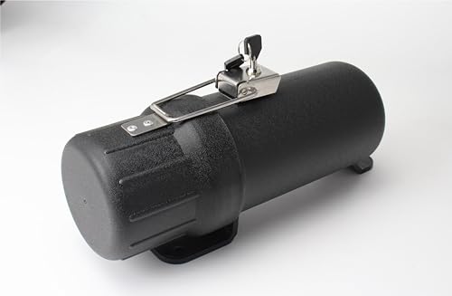 Universal Motorcycle Tool Tube,Motorcycle Storage Box Waterproof - Black(with Lock) - size: Large: 31.5*10.8*10.8cm(with Lock)