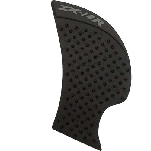 Black Gas Fuel tank Side pads Protector Knee Grip Traction Compatible with Kawasaki Ninja ZX14R 2006-2016