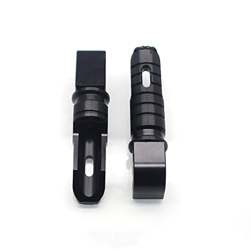 MZS Motorcycle Foot Pegs, Aluminum Passenger Footpeg Rear Footrest Rest Pedal Adjustbale Black Compatible with Z400 Z650 Z900 Z1000 Z1000SX ZX6R ZX10R ZX14R Concours EX 250 300 400 650 - size: Z400 Z650 Z900 Z1000 Z1000SX ZX6R ZX10R ZX14R
