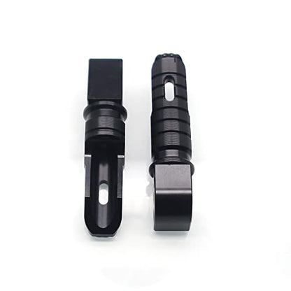MZS Motorcycle Foot Pegs, Aluminum Passenger Footpeg Rear Footrest Rest Pedal Adjustbale Black Compatible with Z400 Z650 Z900 Z1000 Z1000SX ZX6R ZX10R ZX14R Concours EX 250 300 400 650 - size: Z400 Z650 Z900 Z1000 Z1000SX ZX6R ZX10R ZX14R