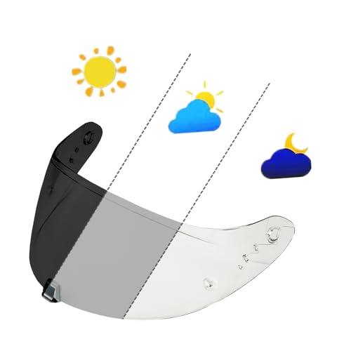 R1 Air Helmet Visor Replacement,Tinted Motorcycle Helmet Face shield Windshield lens for R1,R1 Air,R1 EVO,T520,ST1400,391 (Photochromic Clear) - color: Photochromic Clear