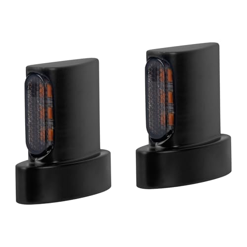 LED Turn Signal Light Motorcycle Mini Blinkers Indicators Fit for Harley Sportster XL 1992-2022 M6 Bolt Thread (Black Shell+Smoke Lens+3 Lights) - color: Black Shell+Smoke Lens+3 Lights
