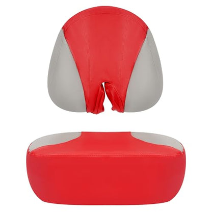 ECOTRIC Boat PVC Seat Cover Set Compatible with 2007-2011 Sea Doo Speedster 150 4 seat Model Outdoor Red & Gray Durable - color: Red and Gray