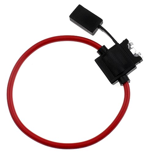 ZOOKOTO Inline Fuse Holder 25A,10 AWG Gauge Wire Car Auto Blade Fuse box 25A Waterproof - size: 25A