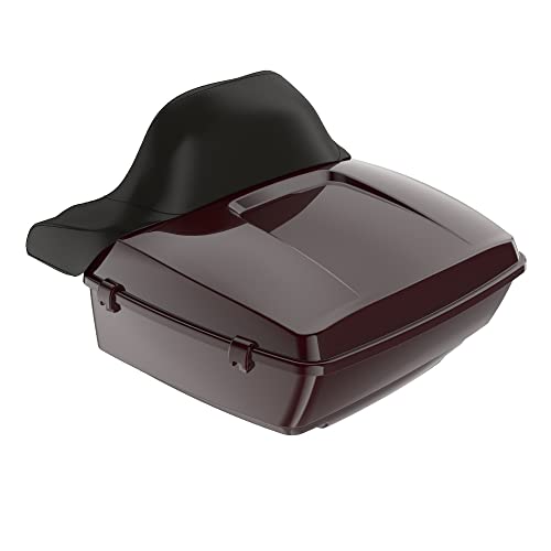 Moto Onfire Billiard Burgundy Tour Trunk Luggage Latches Hinges Fit for AB Harley Touring Razor Chopped King Tour Trunk Luggage - color: Billiard Burgundy
