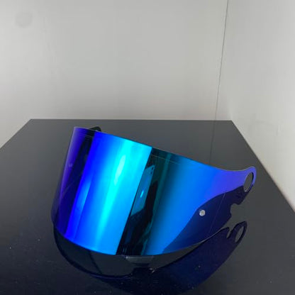 CPB-1V Helmet Shield for GLAMSTER,Replacement Motorcycle Helmet Visor Compatible with GLAMSTER (Revo Deep Blue) - color: Revo Deep Blue