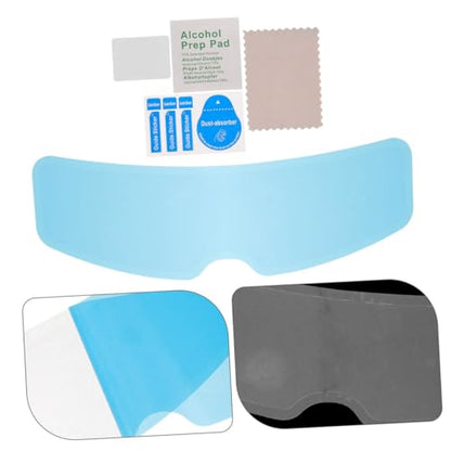 Garneck 2pcs Motorcycle Helmet Rainproof and Film Helmet Film Patch Visor Lens Motorcycle Part