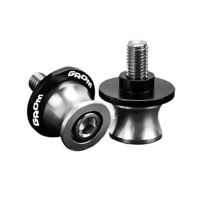 Motorcycle M8 Swingarm Spools Rear Stand Screws Sliders for H GROM MSX125 2015 2016 2017 2018-2023 2024(Silver.) - color: Silver.