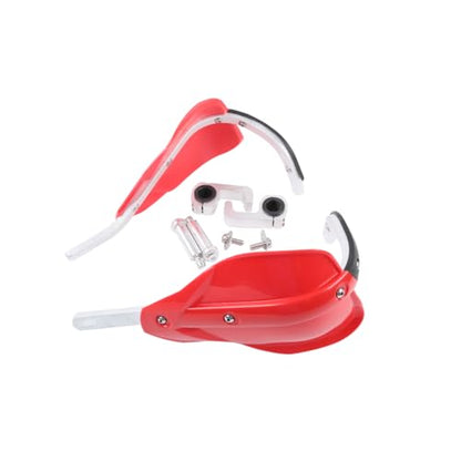 TCT-MOTORPARTS Red 7/8" 22mm Hand Guards Dirt Bike Handguards Fit for KDX200 KLR250 KX250 KLX250 KLX300 SM/R KLX140L CRF XR DRZ - color: Red